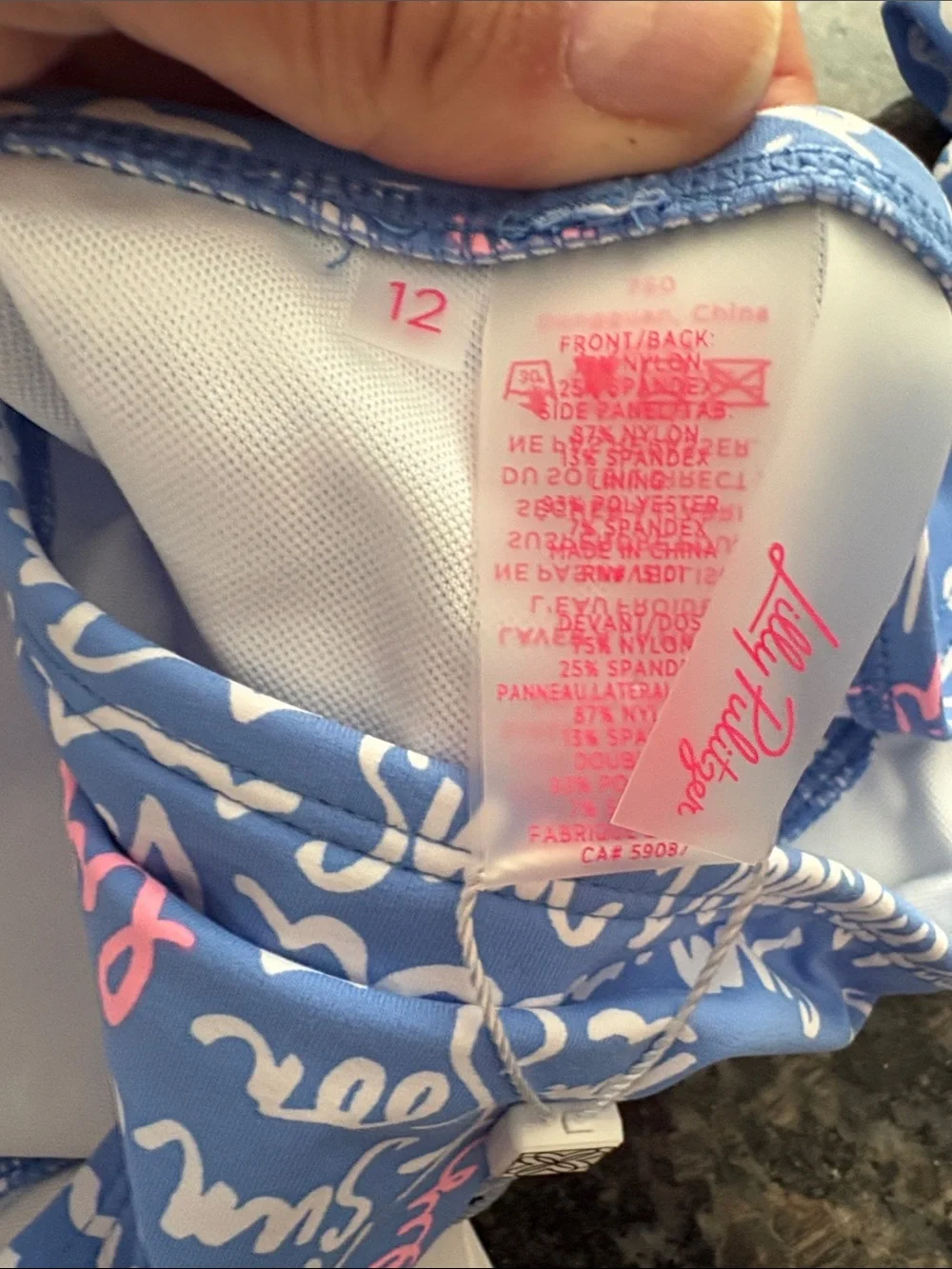 Lilly Pulitzer women's sun washedBlue Swim Bottom seacrets multiple sizes bnwt